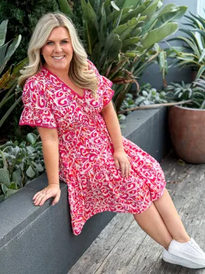 Bengie Dress - Pink Multi