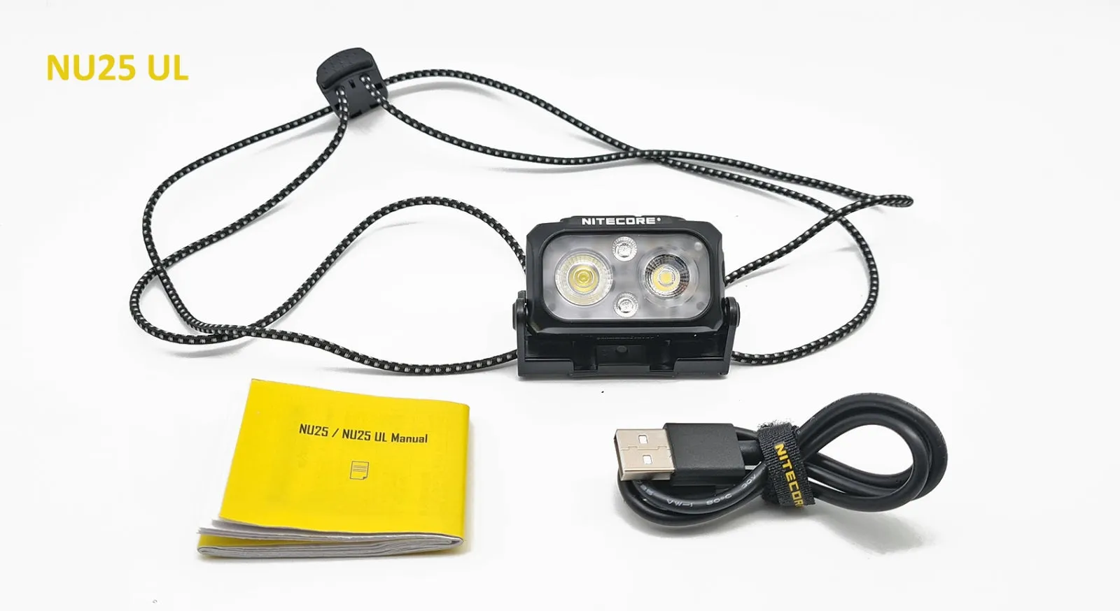 Best Ultralight Headlamp: NITECORE NU25 UL (400 Lumens) Running Head Torch