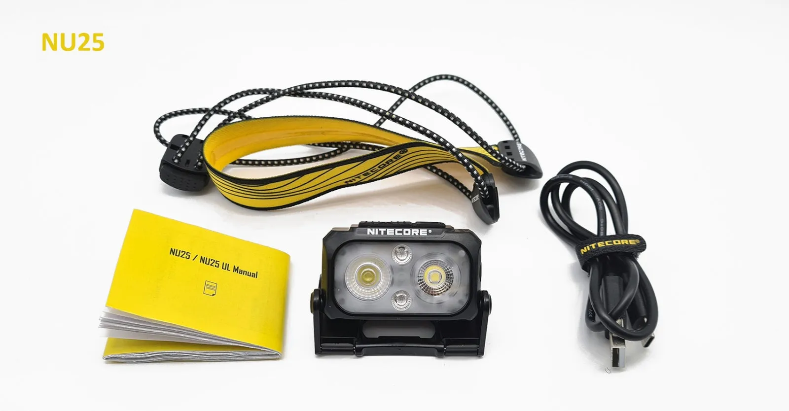 Best Ultralight Headlamp: NITECORE NU25 UL (400 Lumens) Running Head Torch