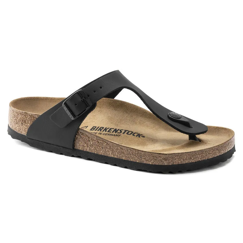 Birkenstock Gizeh Birko-Flor/Suede Sandal (Women's) Black 0043691