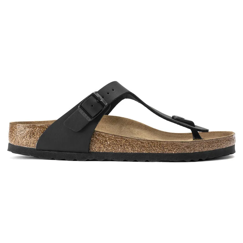 Birkenstock Gizeh Birko-Flor/Suede Sandal (Women's) Black 0043691