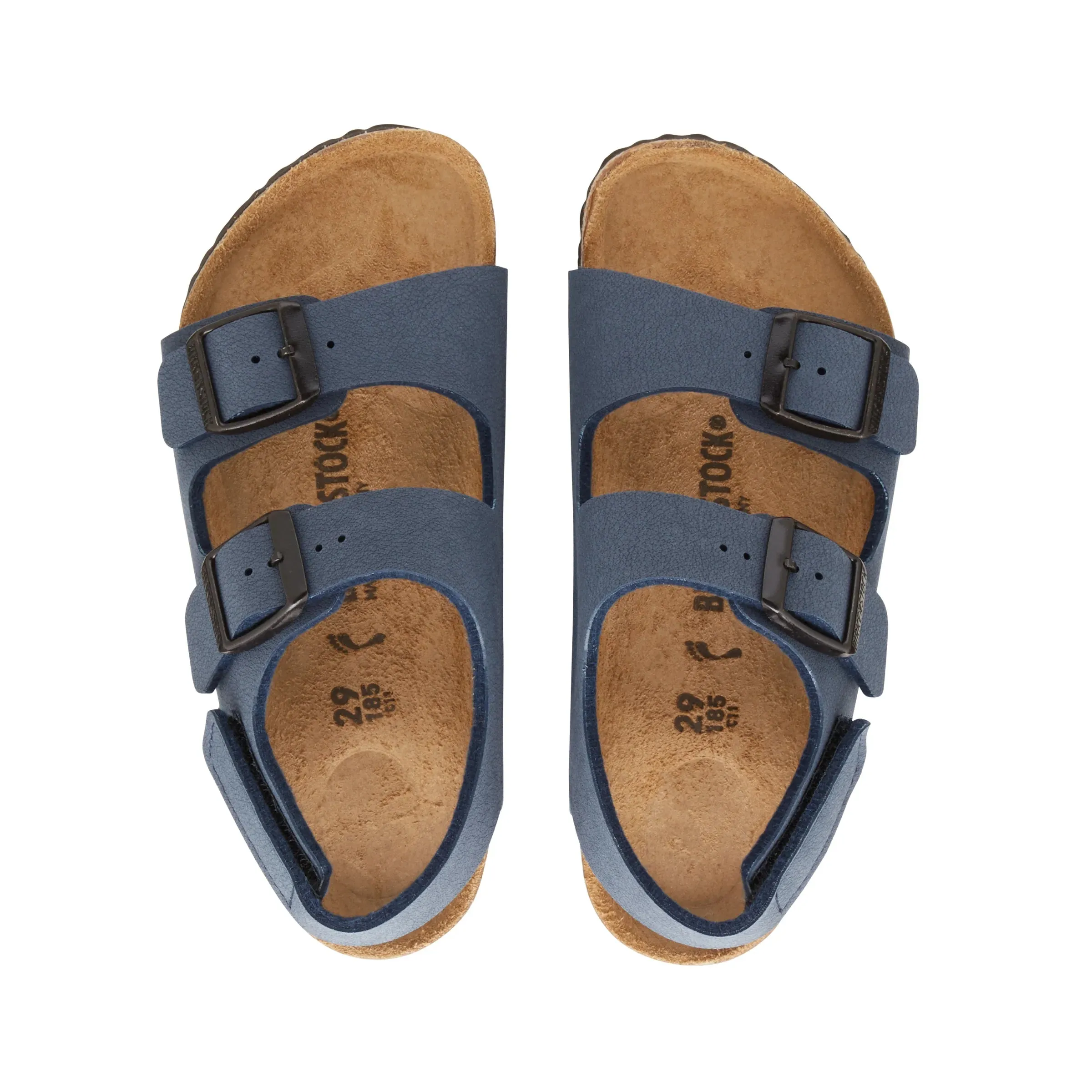 Birkenstock Kids Roma Birko-Flor Nubuck Navy - Narrow