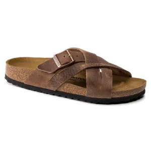 Birkenstock Mens Lugano Oiled Leather Sandal