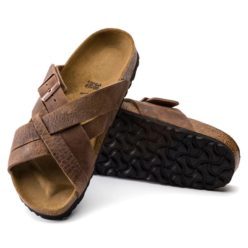 Birkenstock Mens Lugano Oiled Leather Sandal