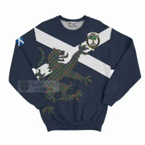 Bisset Tartan Lion Rampant Sweatshirt  Proudly Display Your Heritage with Alba Gu Brath and Clan Name