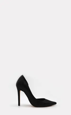 BLONDISH BLACK SNAKE STILETTO