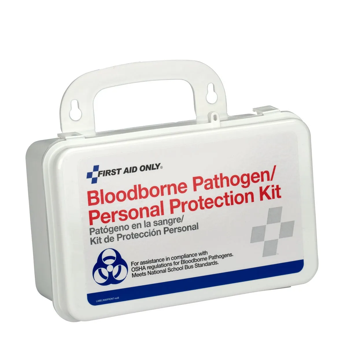 Bloodborne Pathogen (BBP) Unitized Spill Clean Up Kit With CPR, Plastic Case - W-3065