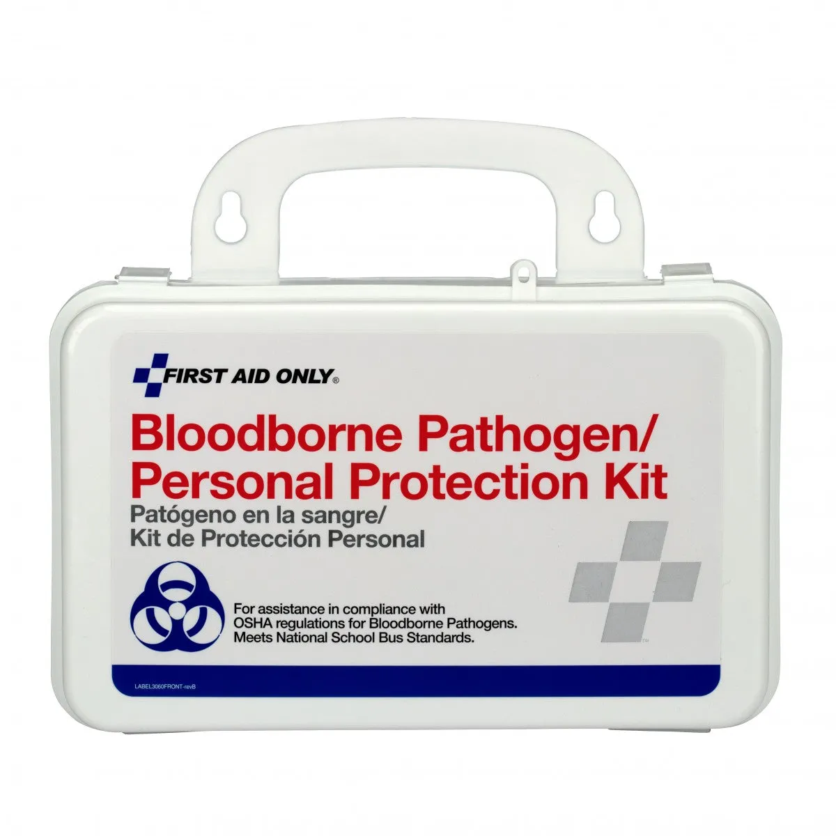 Bloodborne Pathogen (BBP) Unitized Spill Clean Up Kit With CPR, Plastic Case - W-3065