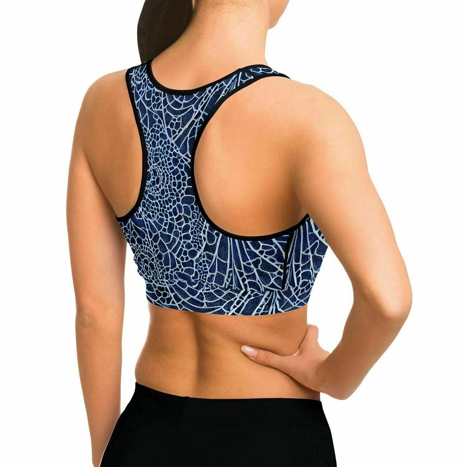 Blue Lace Sports Bra