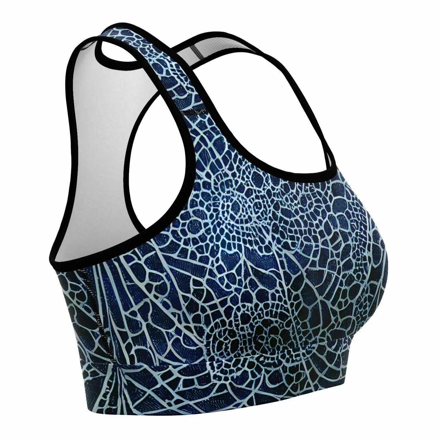 Blue Lace Sports Bra