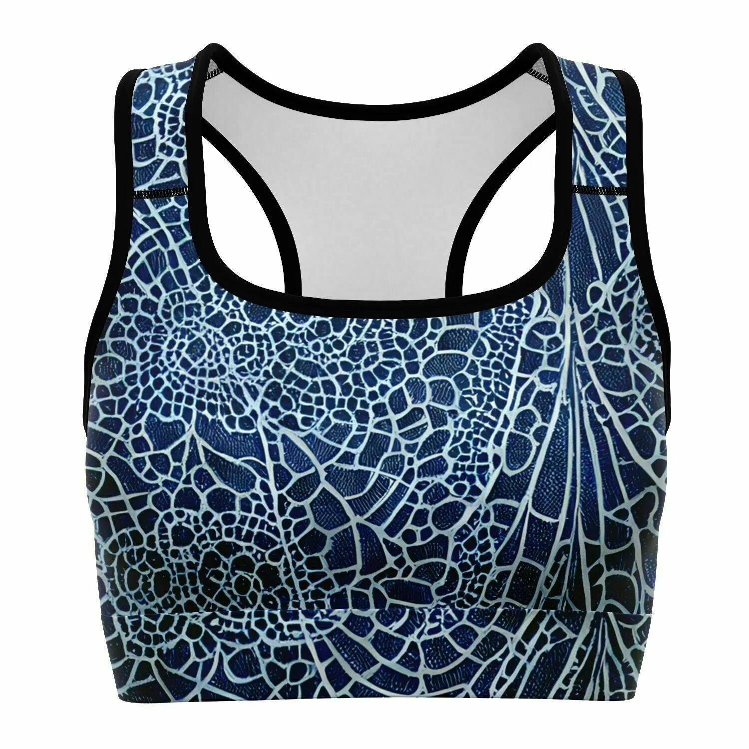 Blue Lace Sports Bra