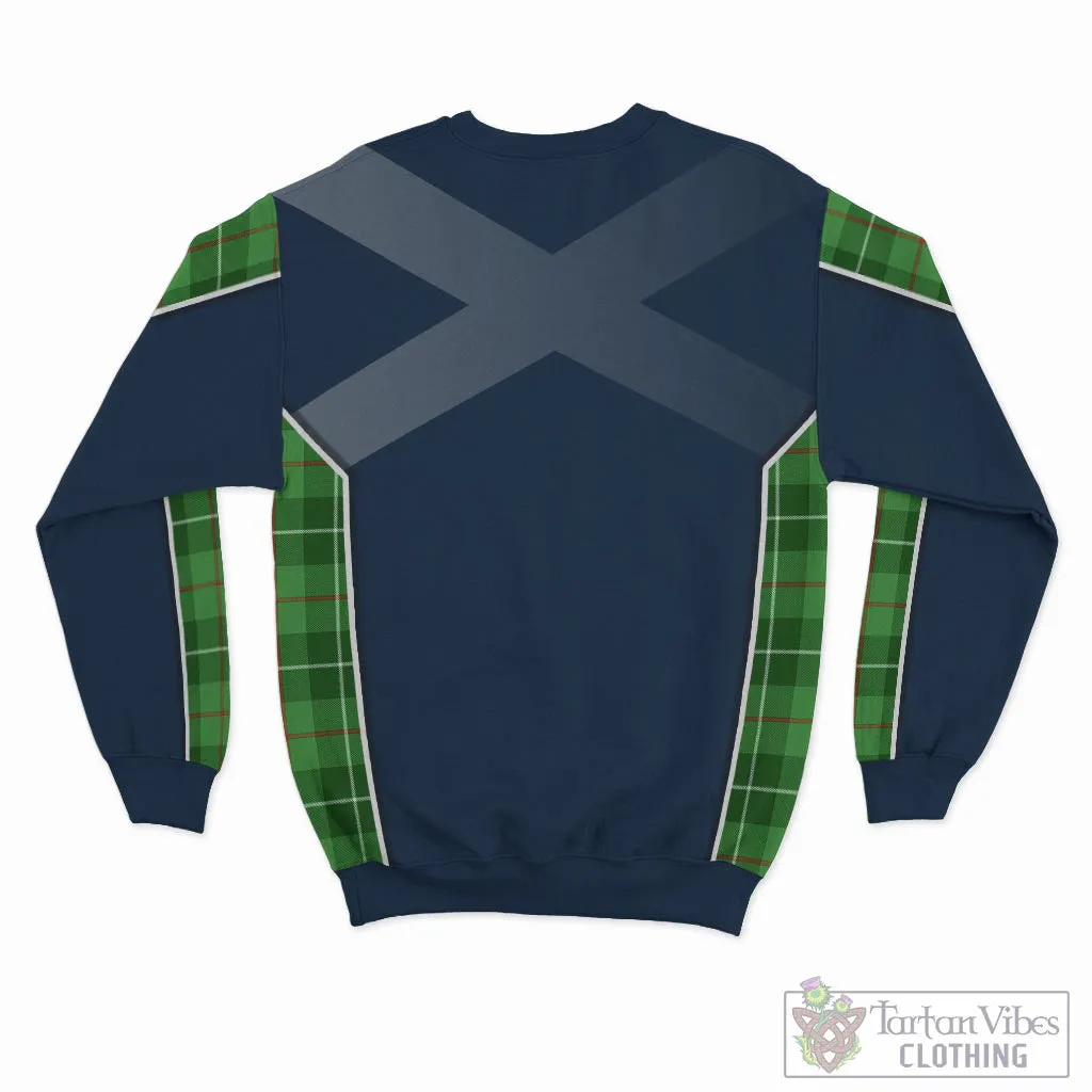 Boyle Tartan Sweatshirt with Family Crest and Scottish Thistle Vibes Sport Style