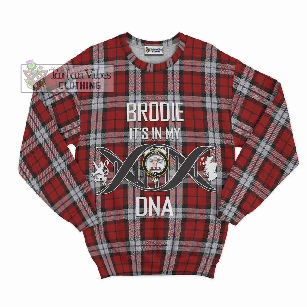 Brodie Dress Tartan Sweatshirt with Family Crest DNA In Me Style