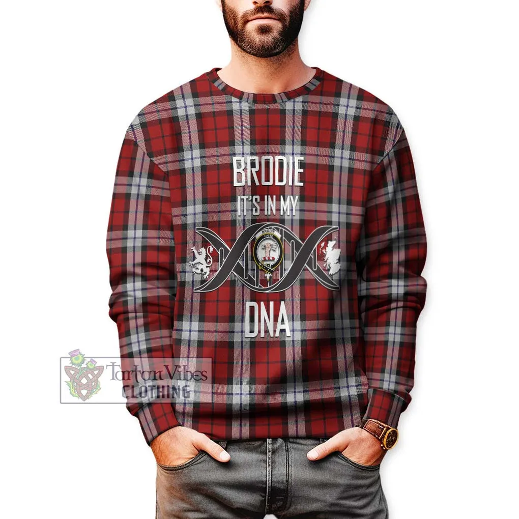 Brodie Dress Tartan Sweatshirt with Family Crest DNA In Me Style