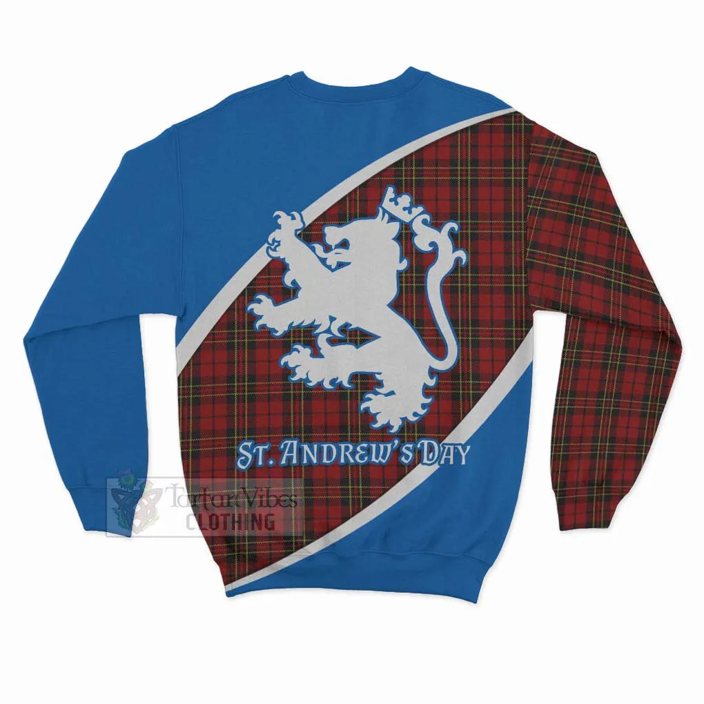 Brodie Family Crest Tartan Sweatshirt Celebrate Saint Andrew's Day in Style