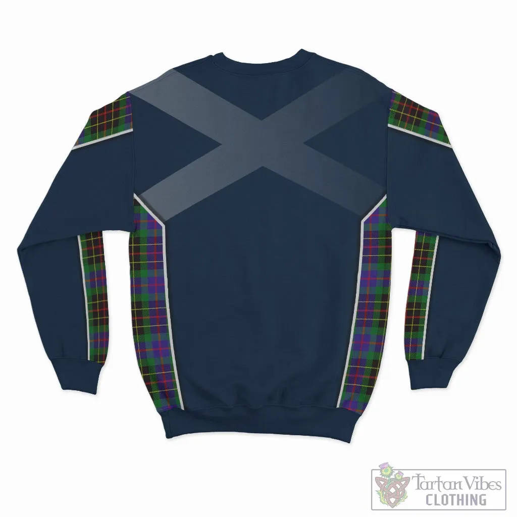 Brodie Hunting Modern Tartan Sweatshirt with Family Crest and Scottish Thistle Vibes Sport Style