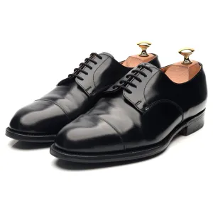 'Burford' Black Leather Cap Toe Derby UK 6 G