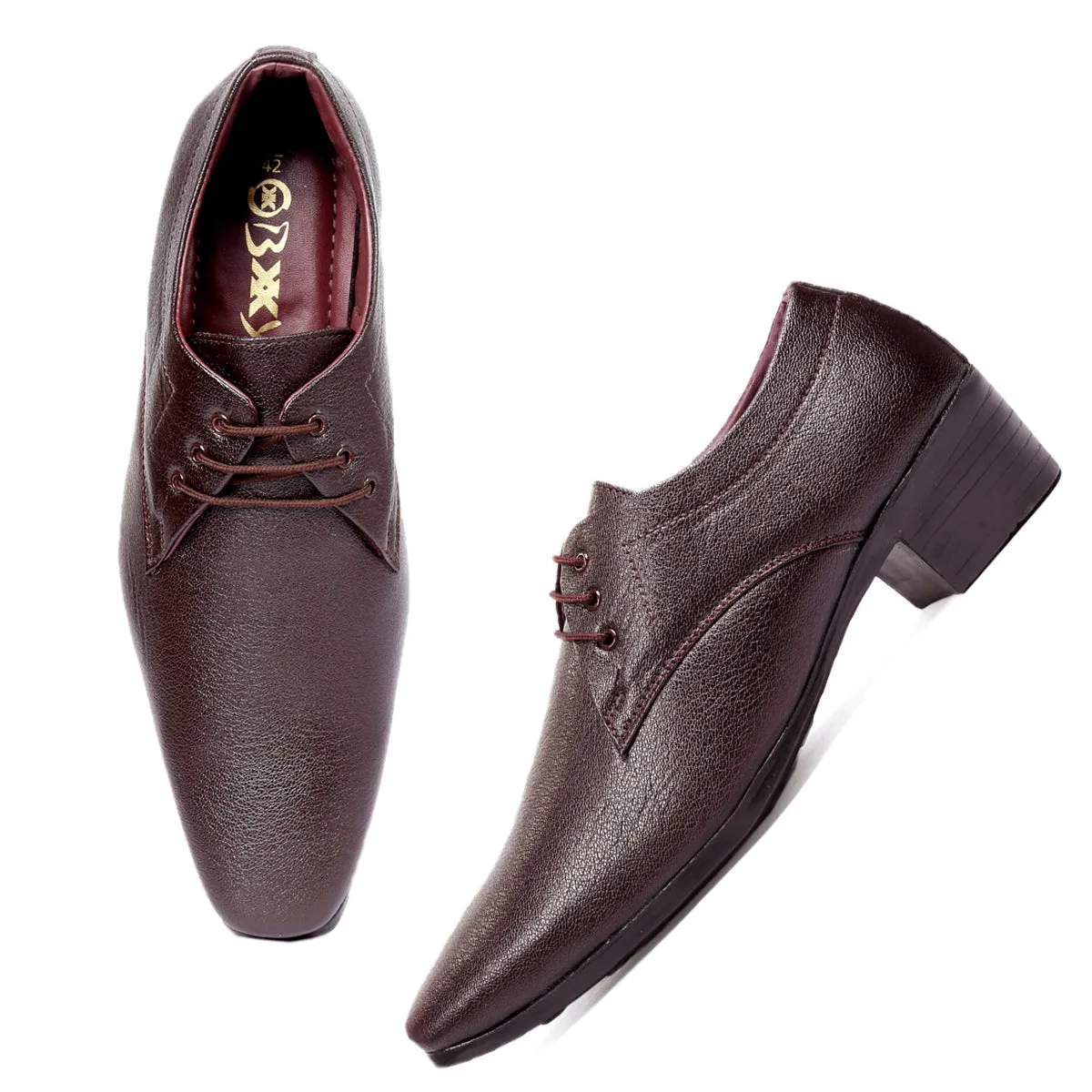 Bxxy Height Increasing Formal Wear Lace Up Shoes For Men