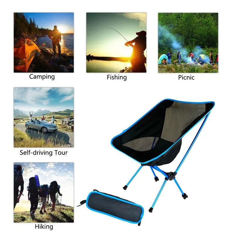 Camping Folding Chair Portable Lightweight Outdoor Beach Fishing