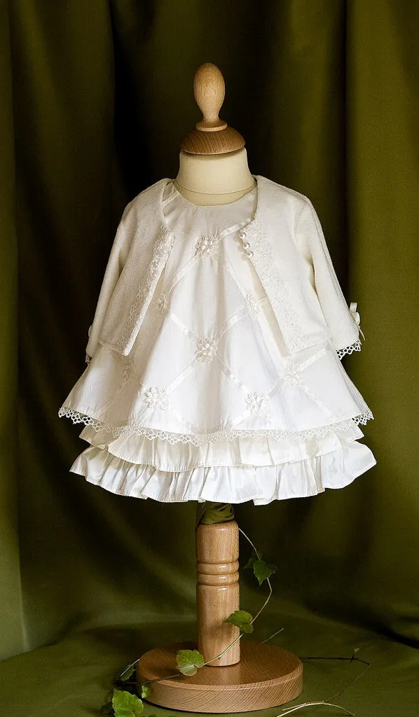 Christening Dress and Cardigan Set 'Angel'