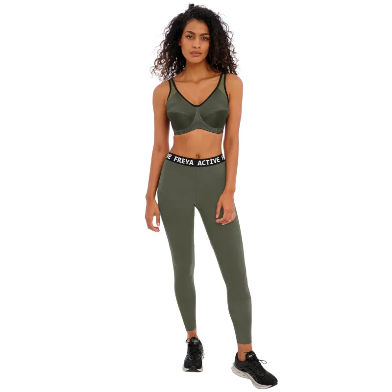 Core Sports Bra Underwired Khaki Green - Freya Active