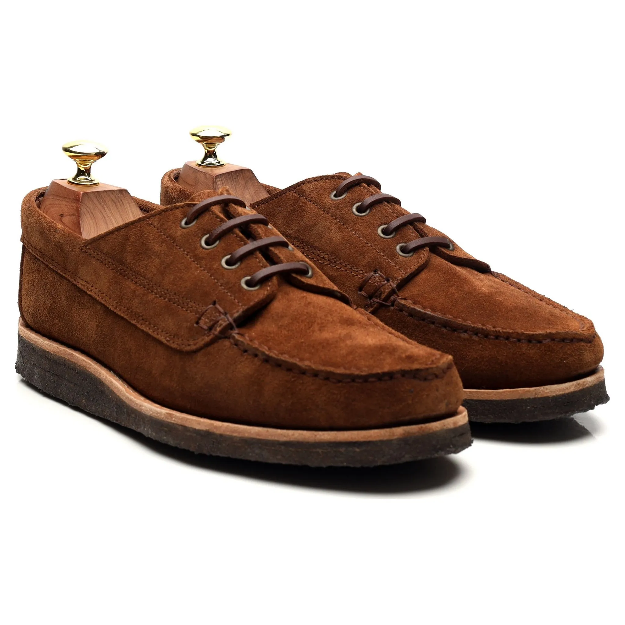 'Country Ranger' Brown Suede Moc Toe Derby UK 7 EU 41