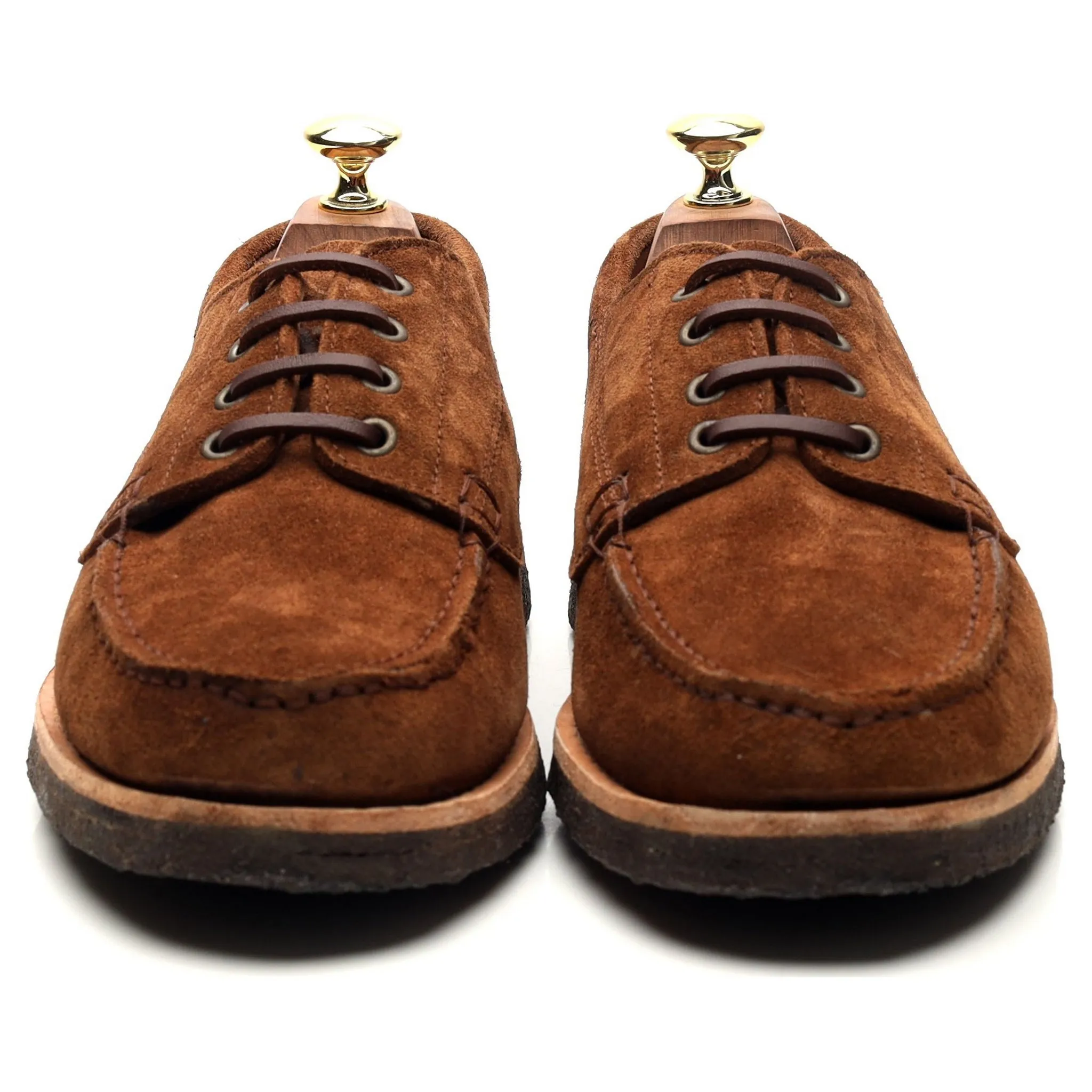 'Country Ranger' Brown Suede Moc Toe Derby UK 7 EU 41