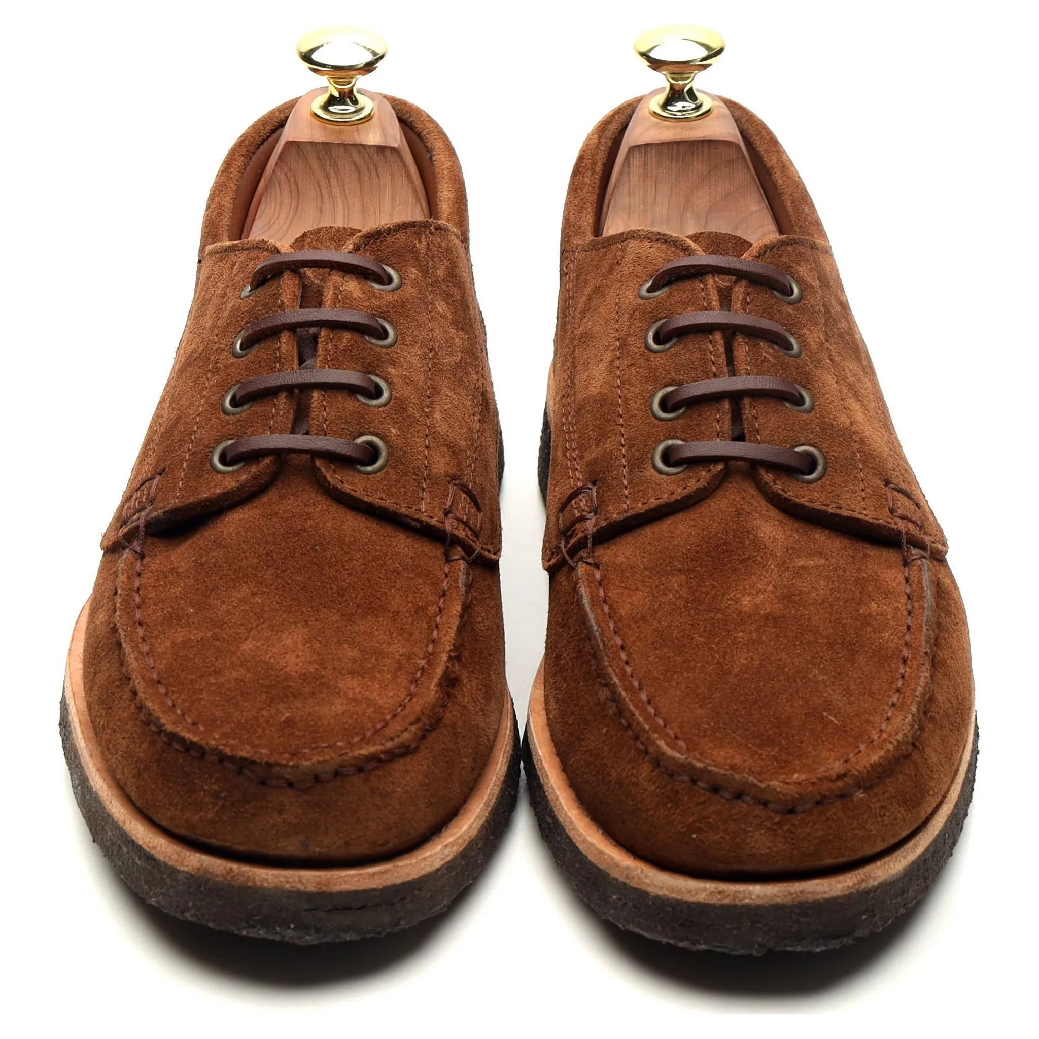 'Country Ranger' Brown Suede Moc Toe Derby UK 7 EU 41