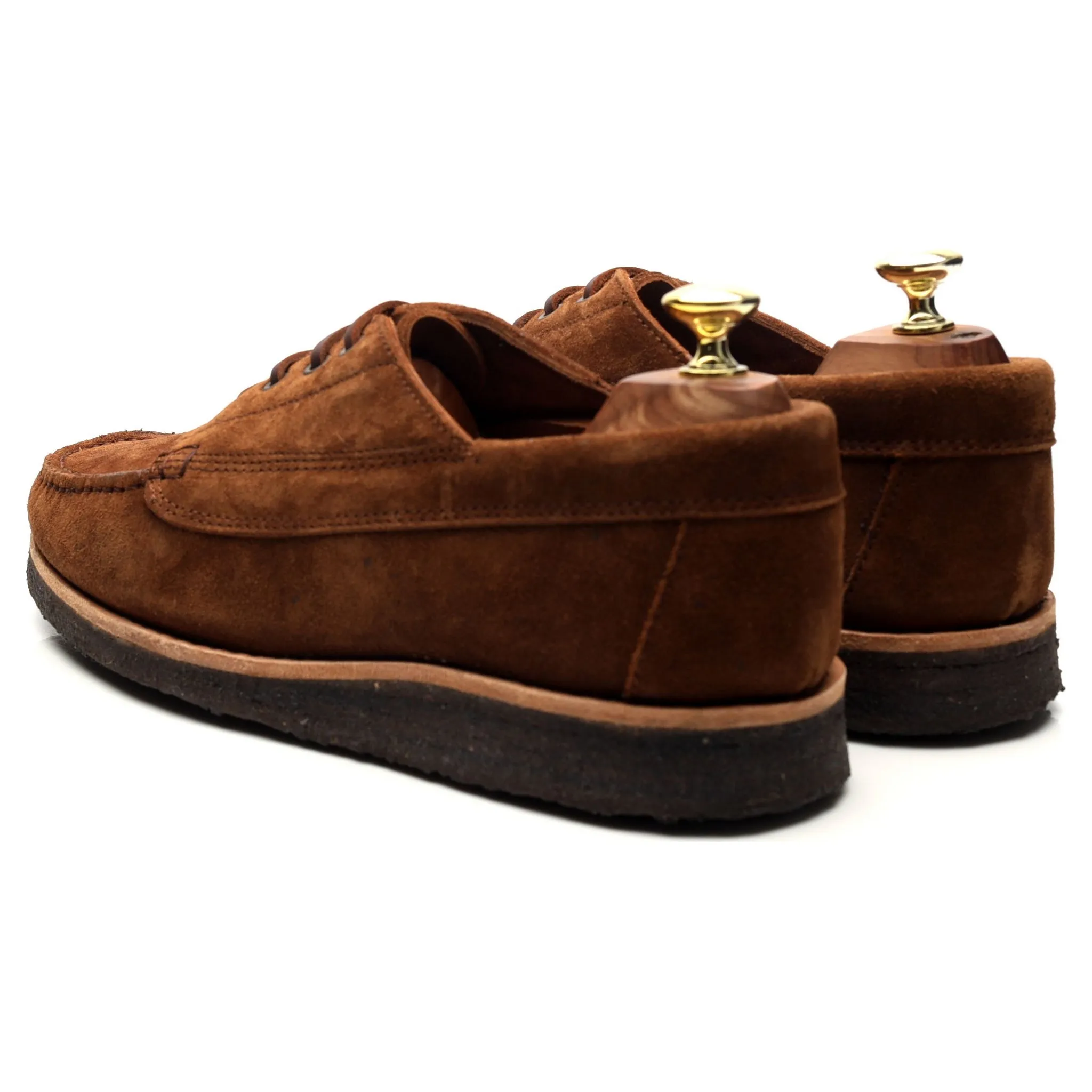 'Country Ranger' Brown Suede Moc Toe Derby UK 7 EU 41