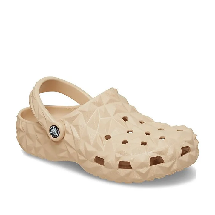 CROCS GEOMETRIC BEIGE CLOGS