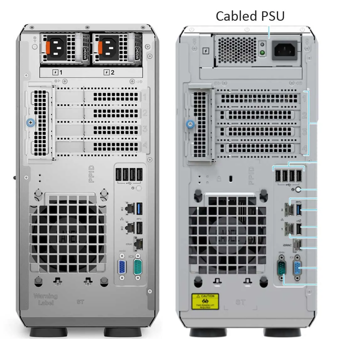 Dell PowerEdge T350 Tower Server Chassis (4x3.5")