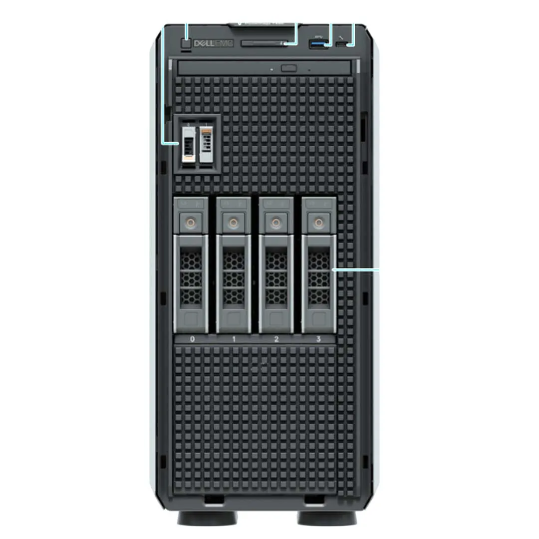 Dell PowerEdge T350 Tower Server Chassis (4x3.5")