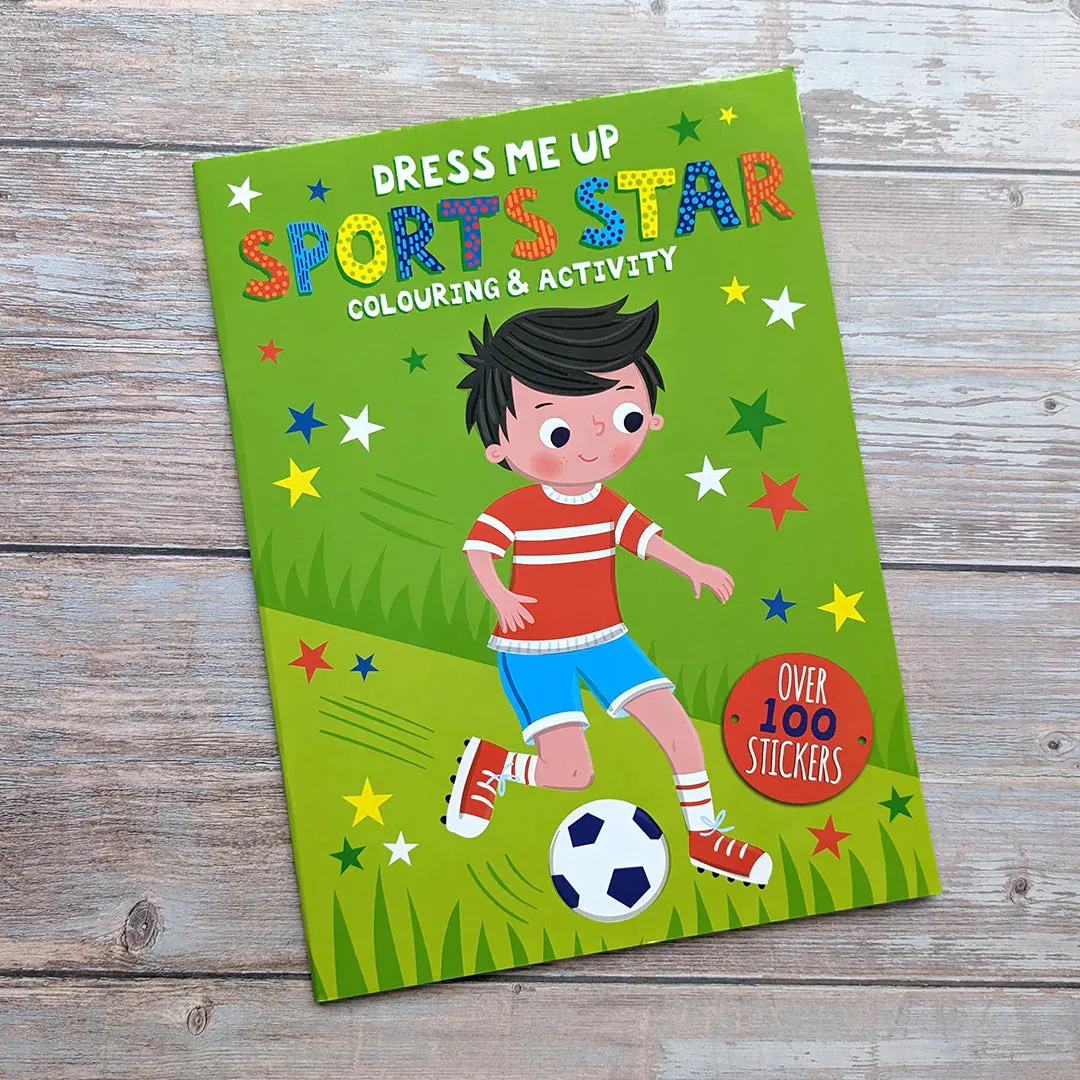 Dress Me Up Colouring and Activity Book- Sports Star