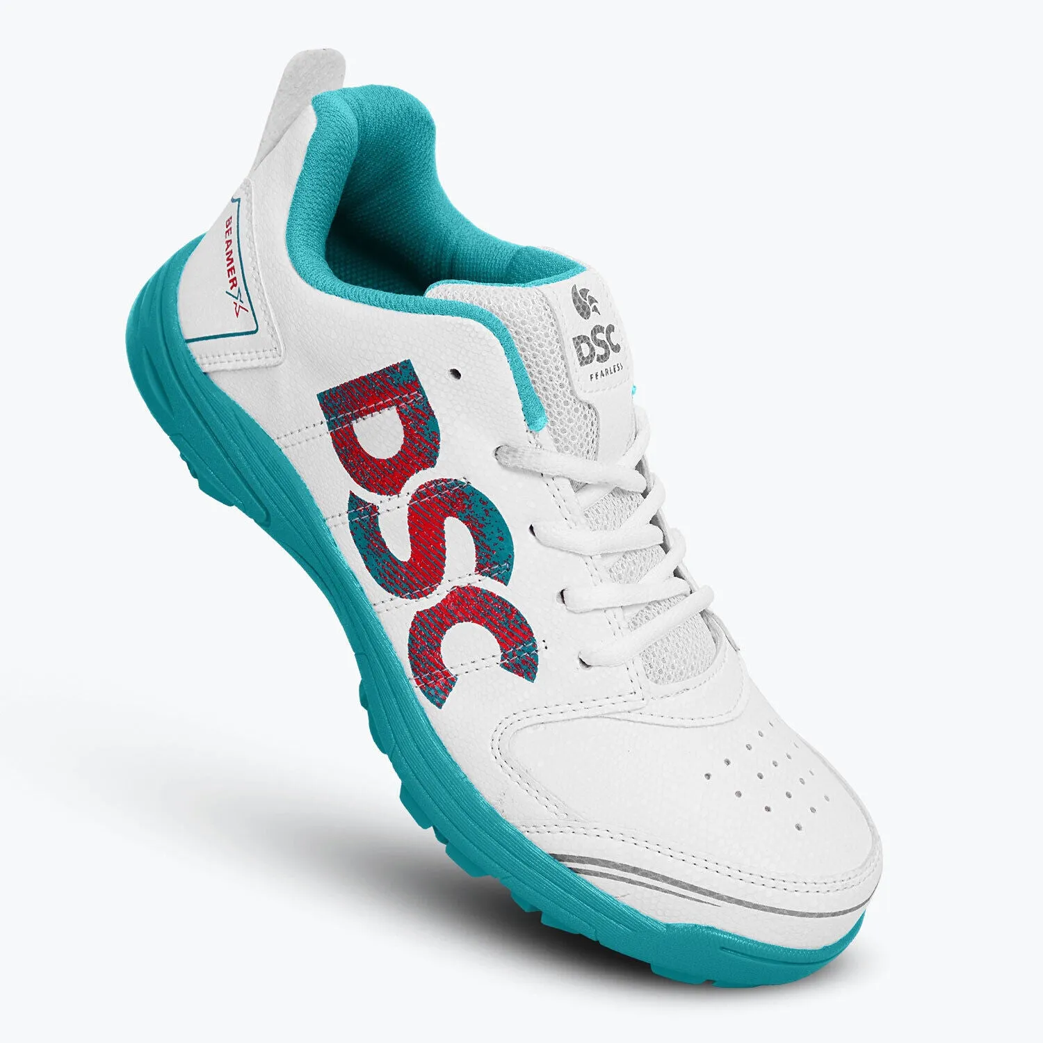 DSC Beamer X Cricket Shoes - Dark/Cyan - Rubber Sole - Adult & Kids