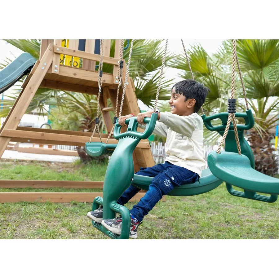 Dynamic Sports Arabian Baboon Wooden Swing Set