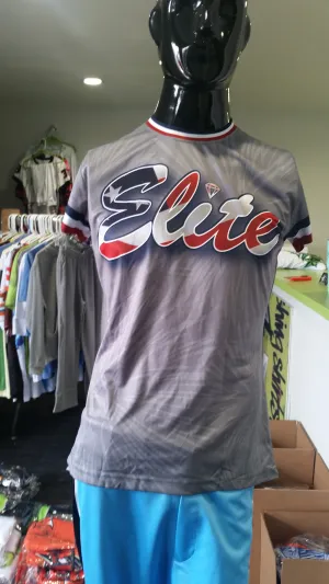 Elite, Ladies, Patriotic Gray - Custom Full-Dye Jersey