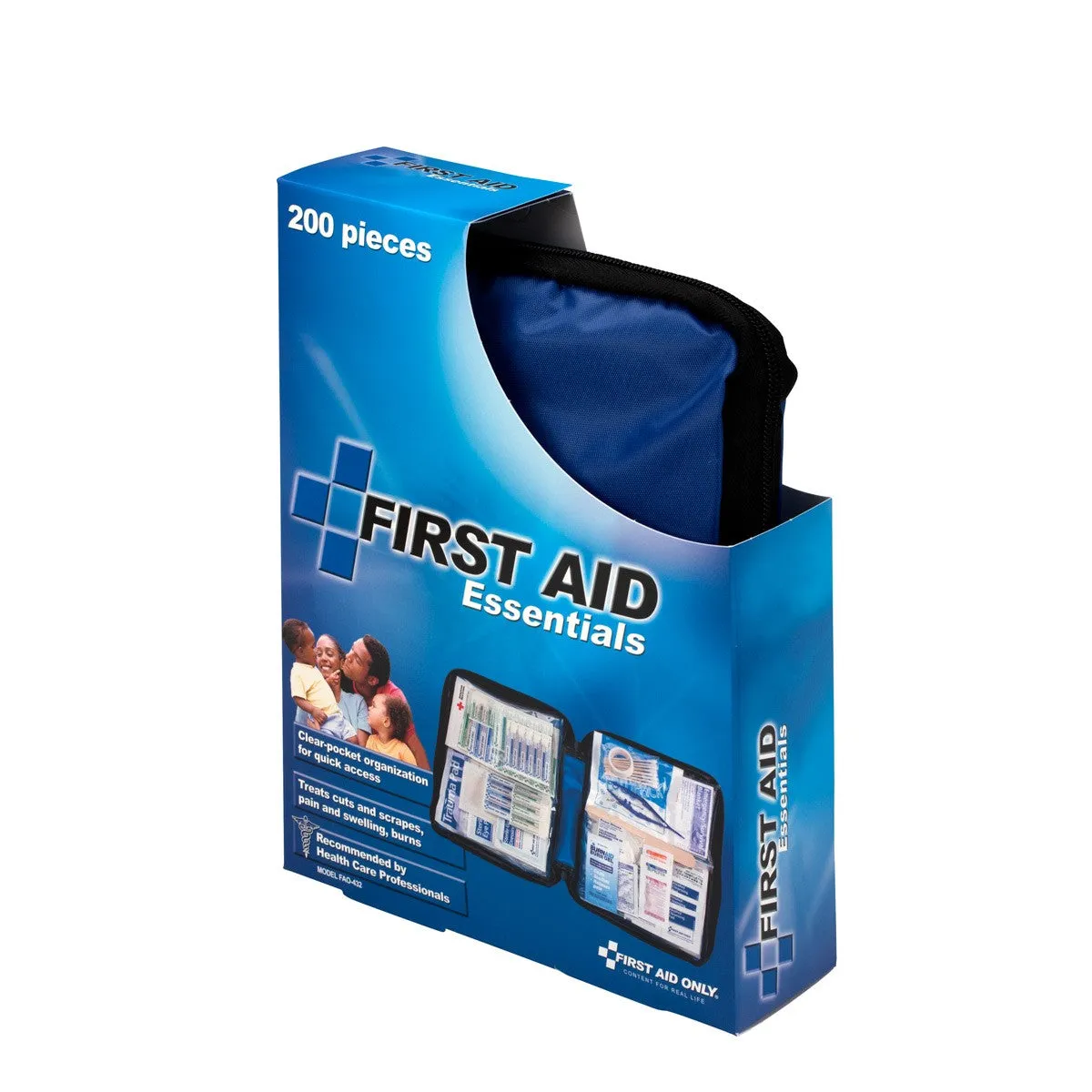 Essentials First Aid Kit, 199 Piece, Fabric Case - W-FAO-432