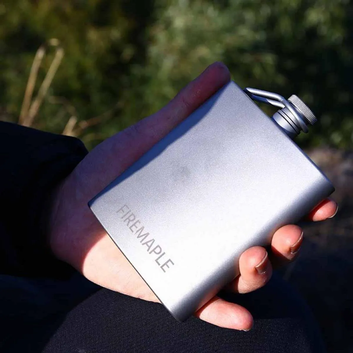 FireMaple Bacchus Titanium Hip Flask