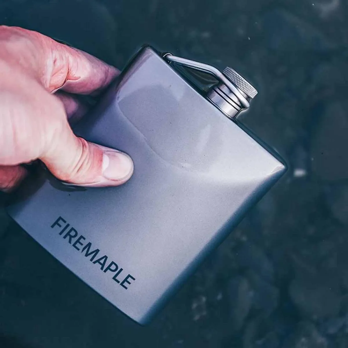 FireMaple Bacchus Titanium Hip Flask