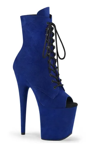 FLAMINGO-1021FS Royal Blue Suede Ankle Boots