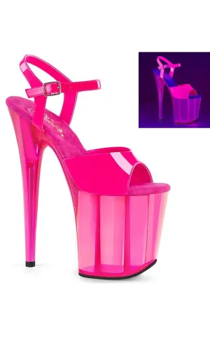 FLAMINGO-809UVT Neon Pink Platform Heels