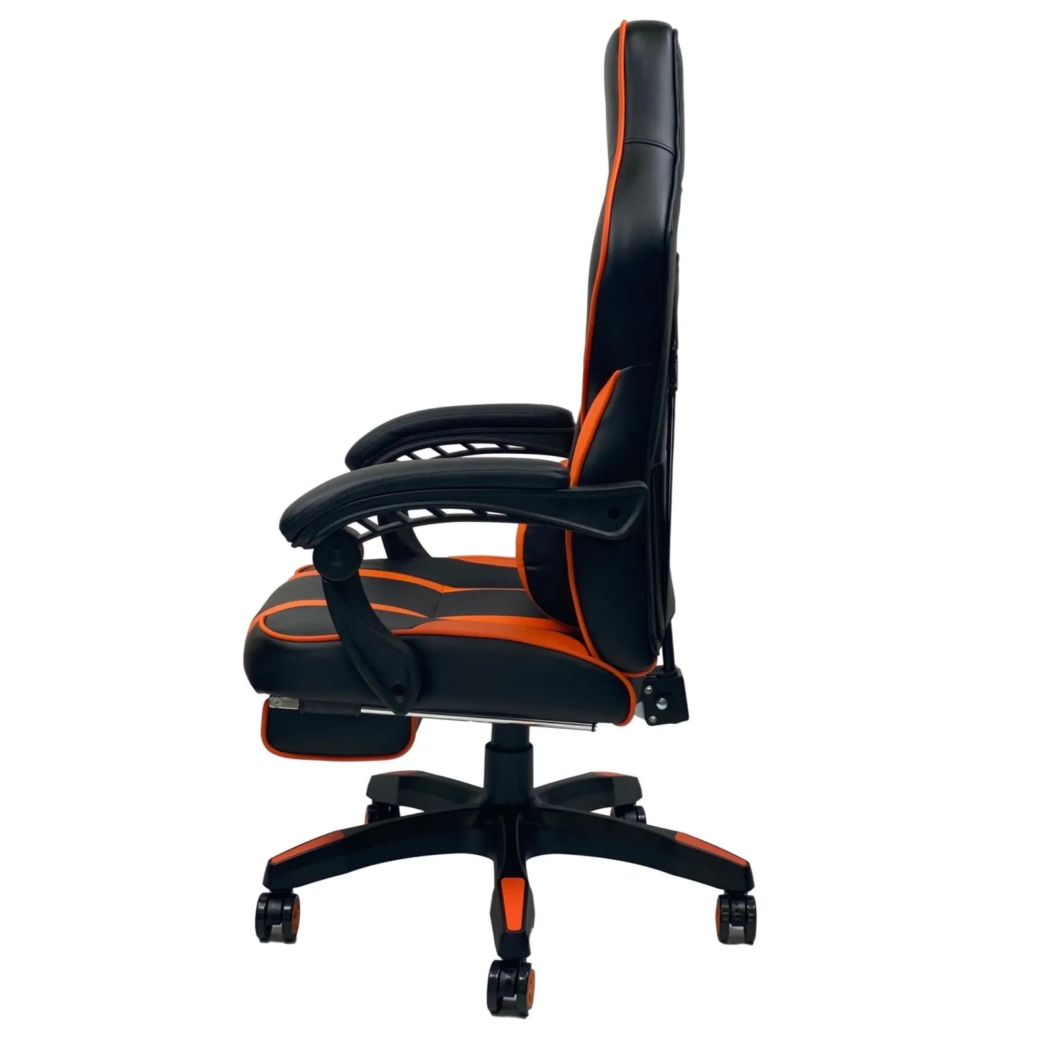 FOOTREST SERIES/ 055 GAMING CHAIR (BLACK & ORANGE)