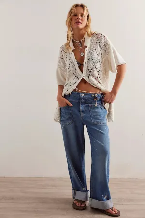 Free People Palmer Cuffed Jeans 100 Years