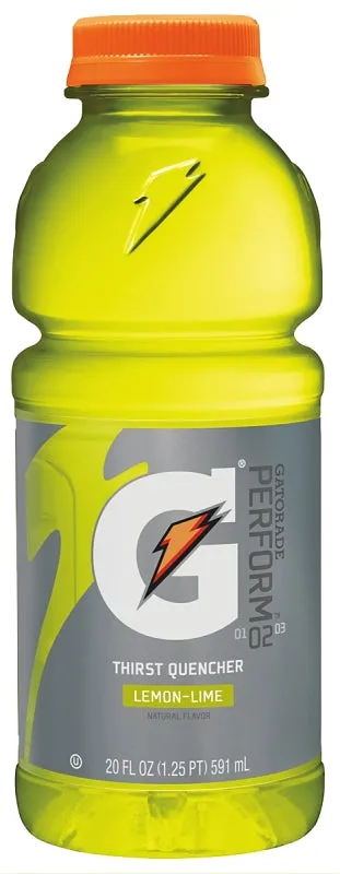 Gatorade 32868 Thirst Quencher Sports Drink, Liquid, Lemon-Lime Flavor, 20 oz Bottle :EA: QUANTITY: 24