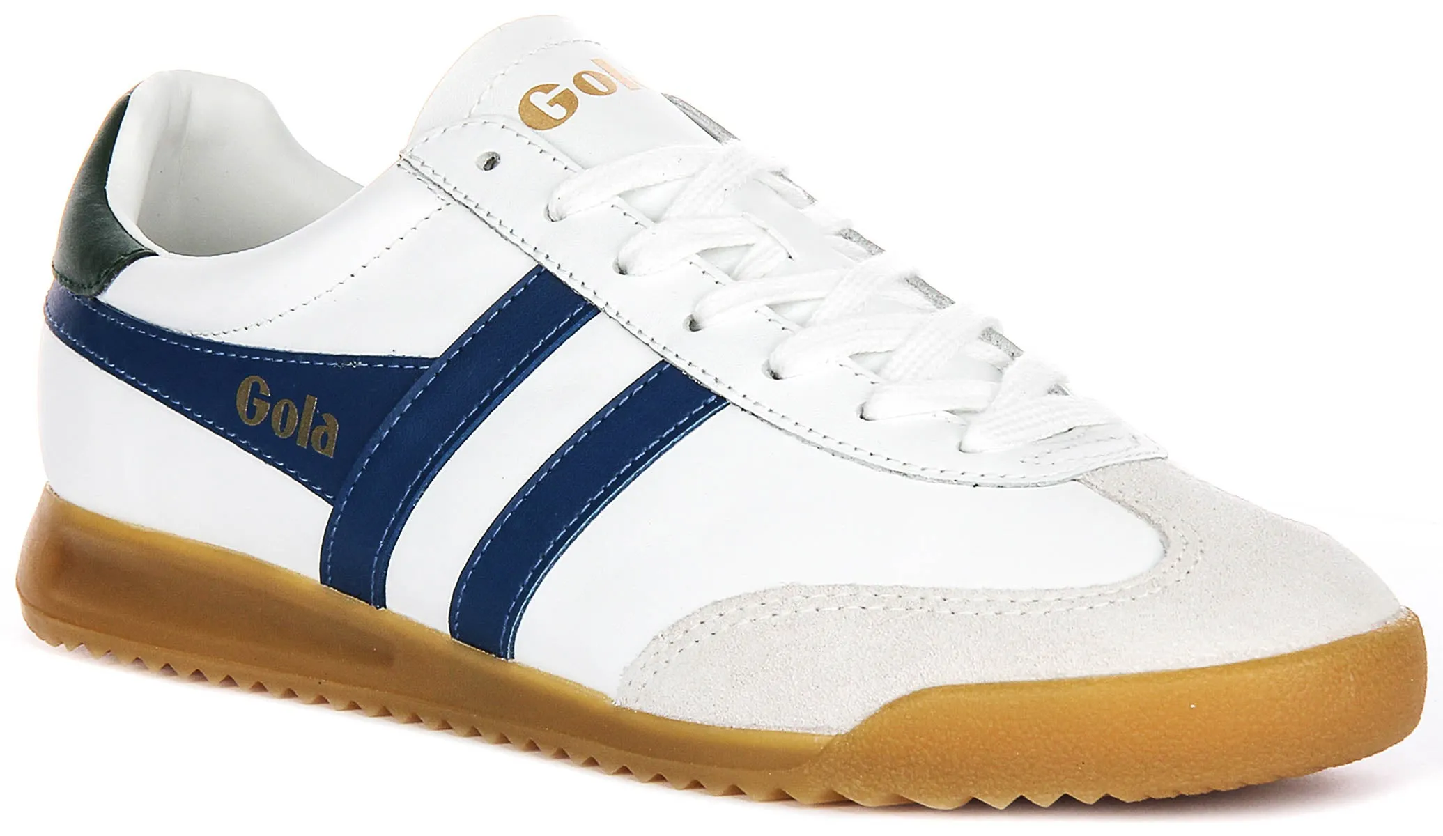 Gola Classics Torpedo Leather In White Navy For Men