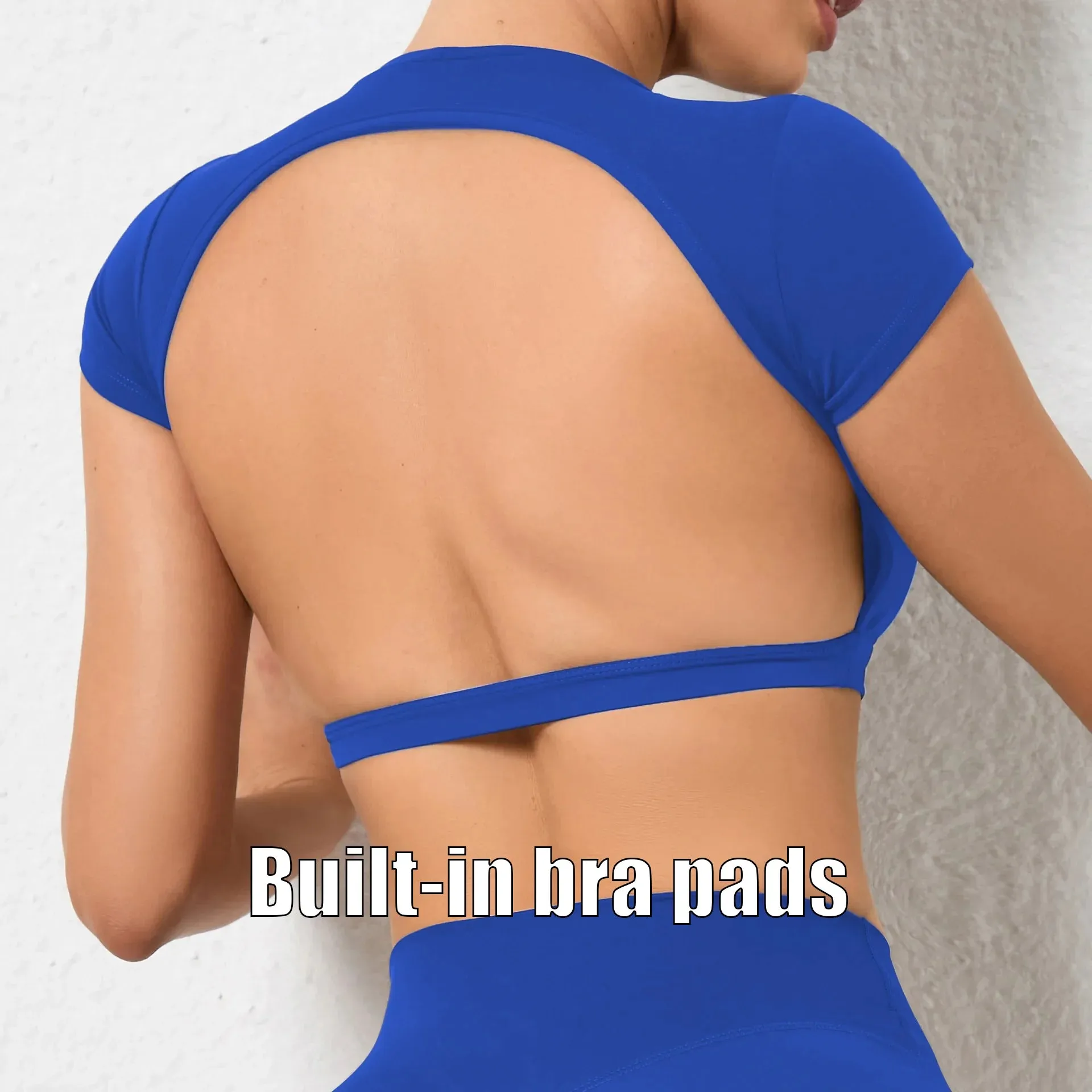 Hearuisavy Sports Backless Yoga Crop Tops