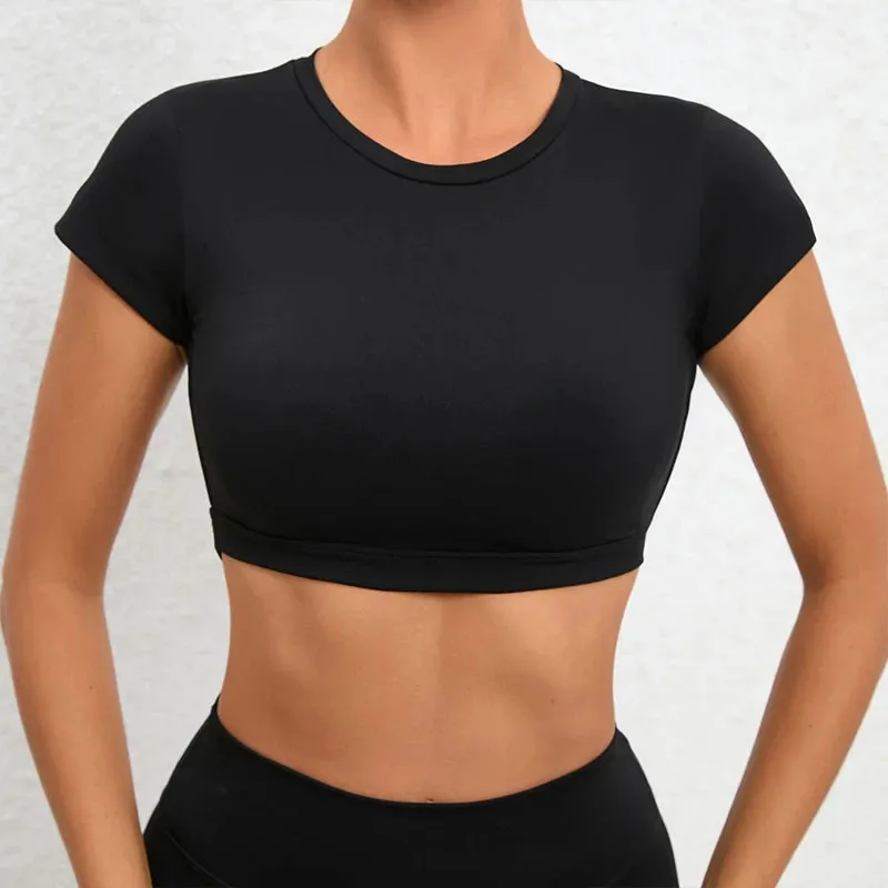 Hearuisavy Sports Backless Yoga Crop Tops