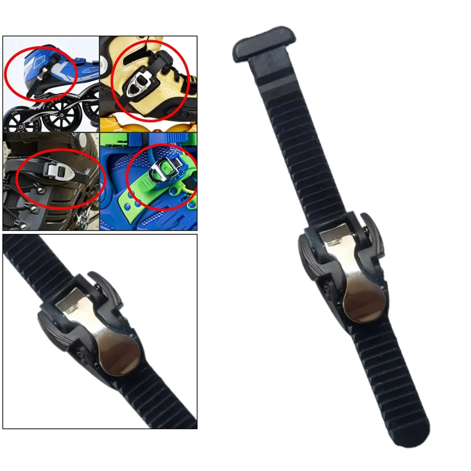 Inline Skate Shoes   Straps with Buckle Roller Skates Accessories  Fasten Tie Parts for Kids Adults Outdoor Skating