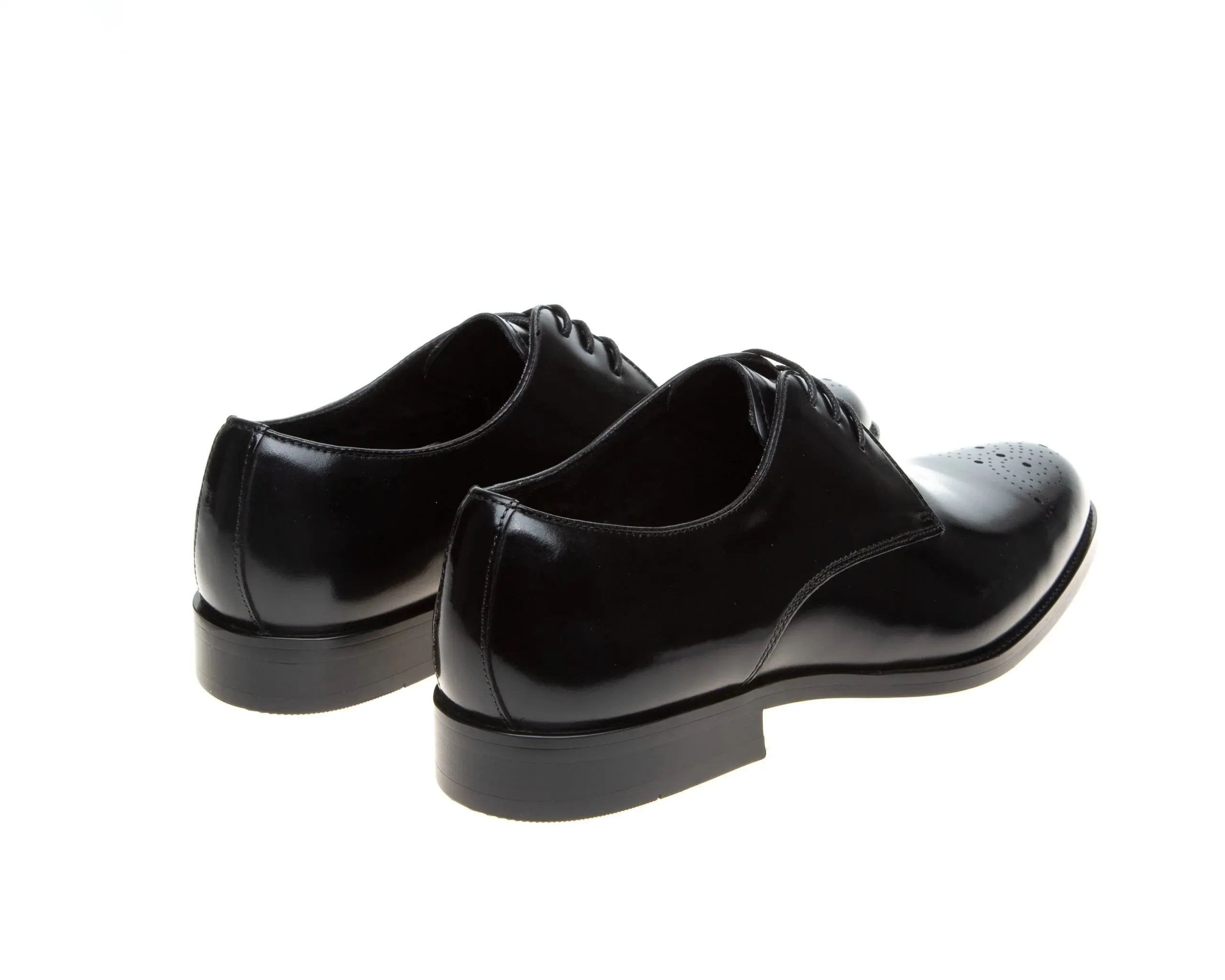 John White Romsey Black Derby Shoes