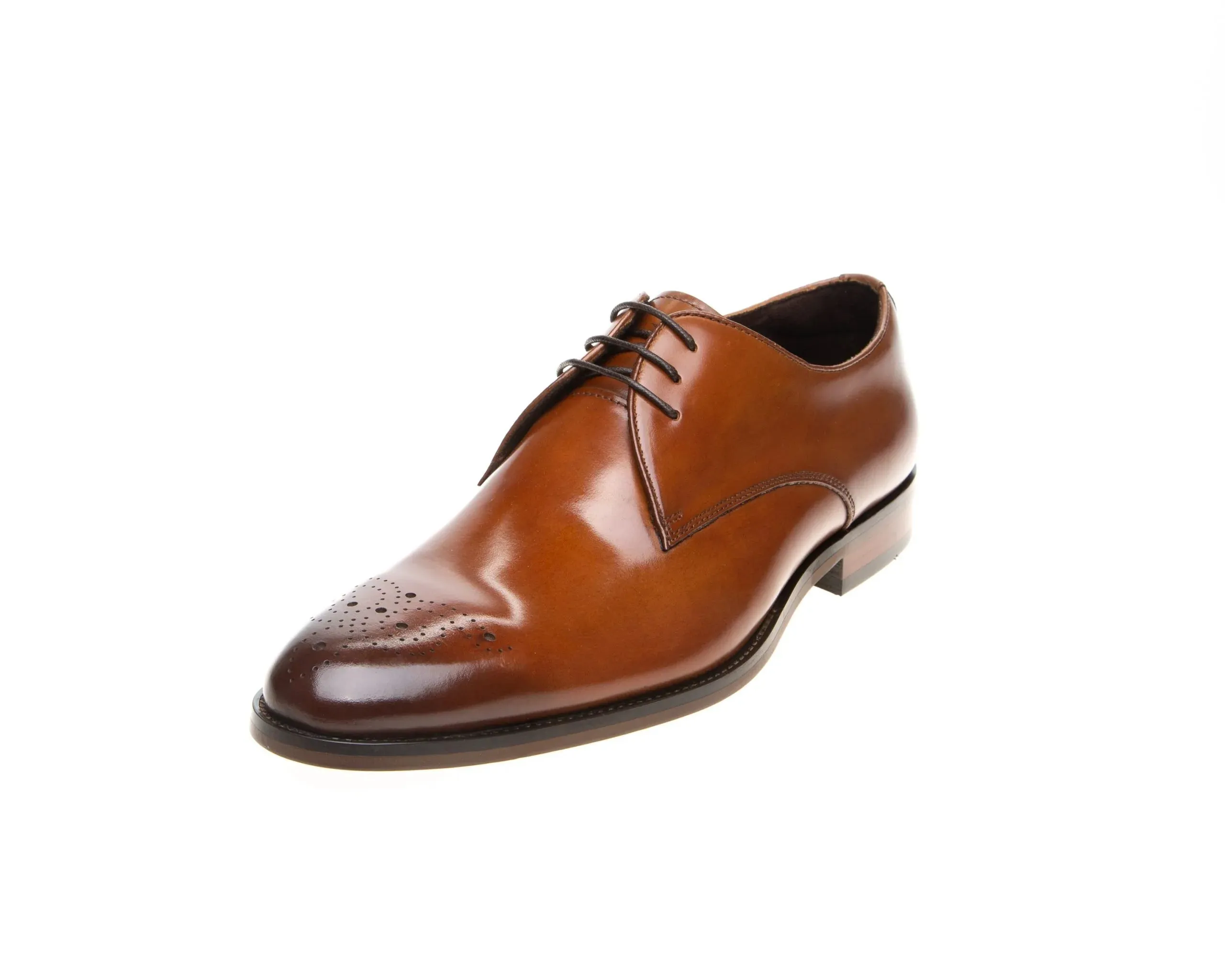 John White Romsey Tan Derby Shoes